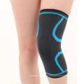 Compression élastique respirante personnalisée Support Sport Soutien à manches du genou Protecteur de l&#39;outre-genou en nylon